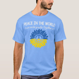 Zonnebloem Oekraïense vlag, vrede in de wereld, Su T-shirt