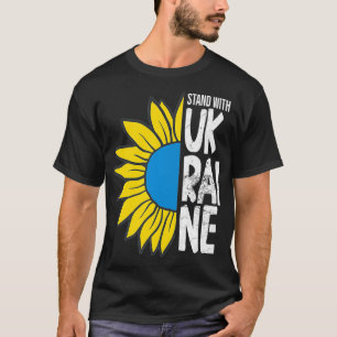 Zonnebloem Oekraïne sterke kleding T-shirt