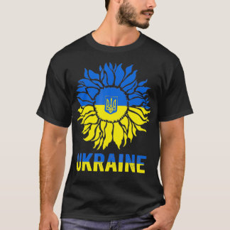 Zonnebloem  Oekraïne - Vlag Oekraïense steun T-shirt