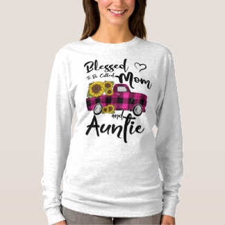 Zonnebloem Oma Cadeau Gezegend Oom te Worden Genoe T-shirt