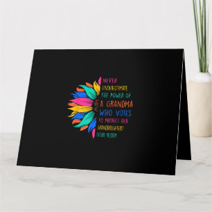 Zonnebloem onderschat nooit de kracht van oma kaart