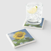 Zonnebloem onderzetter (Zijkant)