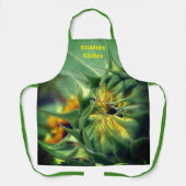 Zonnebloem Ontvouwbaar, gepersonaliseerd Schort (Voorkant)
