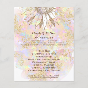zonnebloem ontwerp flyer