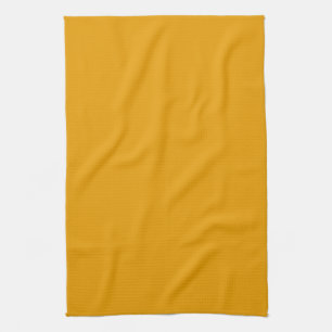 Zonnebloem Oranje vaste kleur Theedoek