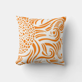 Zonnebloem - Oranje/wit - Pillow Kussen