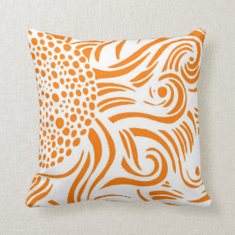 Zonnebloem - Oranje/wit - Pillow Kussen