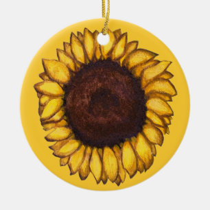 Zonnebloem Ornament Beauful Yellow Flower Decor