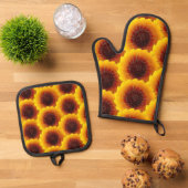 Zonnebloem Ovenwant & Pannenlap Set (Top down)