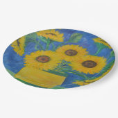 zonnebloem papieren bordje (Gekanteld)