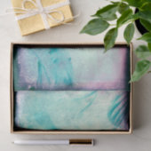 Zonnebloem Pastel Geel Blauwgroen  Antiek Tissuepapier (Geschenk)