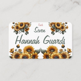 Zonnebloem Patch Place Card Plaatskaartje