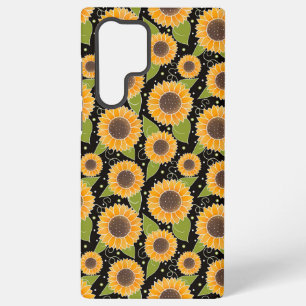 Zonnebloem Patroon Leuke Bloemen Inspirivity Samsung Galaxy Hoesje