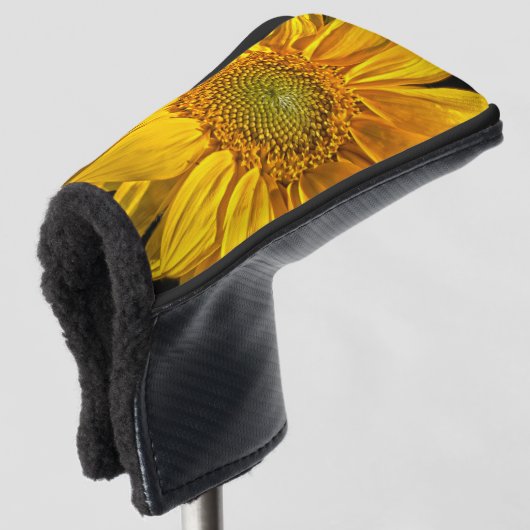Zonnebloem pccna golfheadcover (3/4 voorkant)