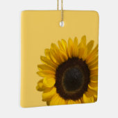 Zonnebloem personaliseert tekst keramisch ornament (Rechts)