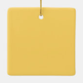 Zonnebloem personaliseert tekst keramisch ornament (Achterkant)