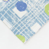 Zonnebloem & Plaid  Design Fleece Deken (Hoek)