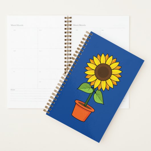 Zonnebloem Plant in een Pot Planner (Display)
