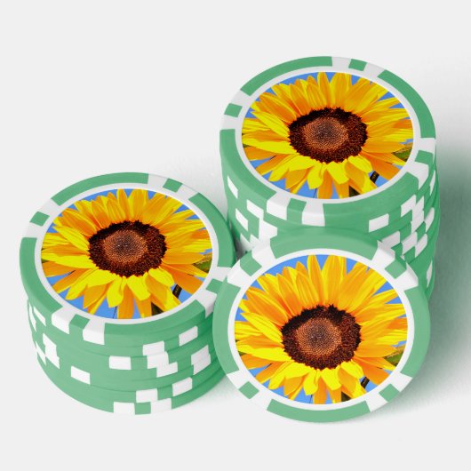 Zonnebloem Poker Chips (Opstapeling)