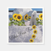 Zonnebloem Polar Beer Papieren servetten (Voorkant)