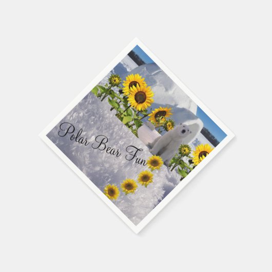 Zonnebloem Polar Beer Papieren servetten (Hoek)
