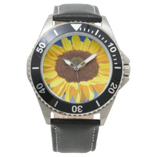 Zonnebloem polshorloge horloge