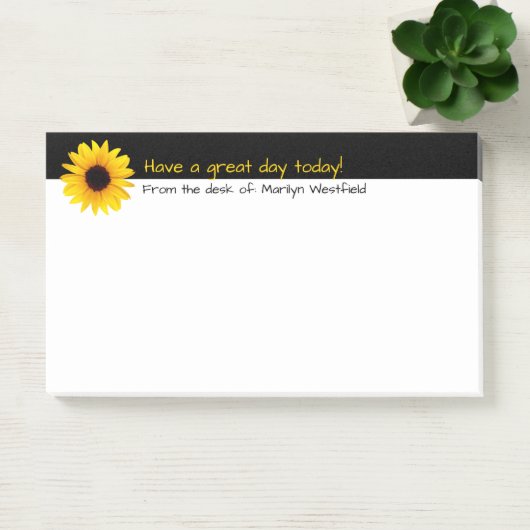 Zonnebloem Positief Bericht Post-it® Notes (Kantoor)