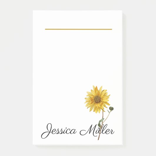 Zonnebloem Post-it® Notes (Voorkant)