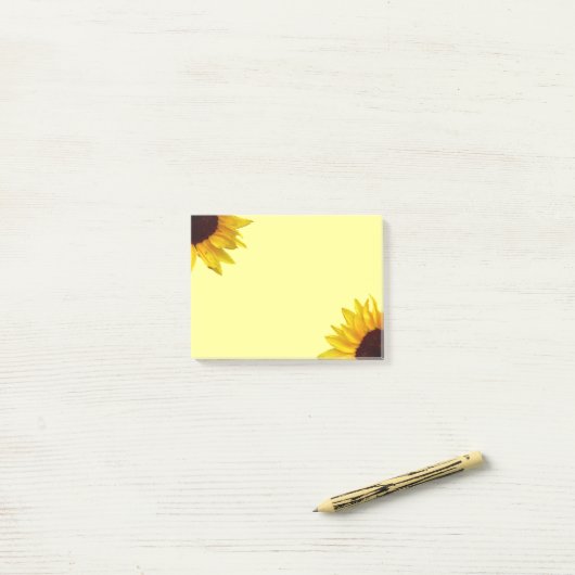 Zonnebloem Post-it® Notes (Op bureau)