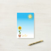 Zonnebloem Post-it Opmerkingen Post-it® Notes (Op bureau)
