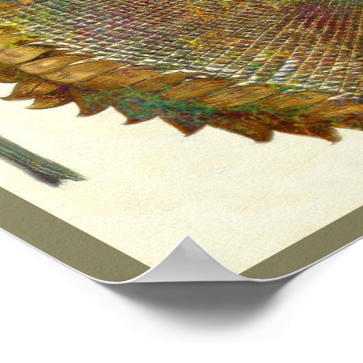 Zonnebloem Poster (Hoek)