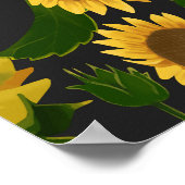 Zonnebloem Poster (Hoek)