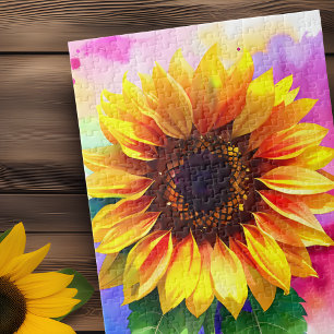 Zonnebloem Puzzel - Levendige Bloemen van Vreugde