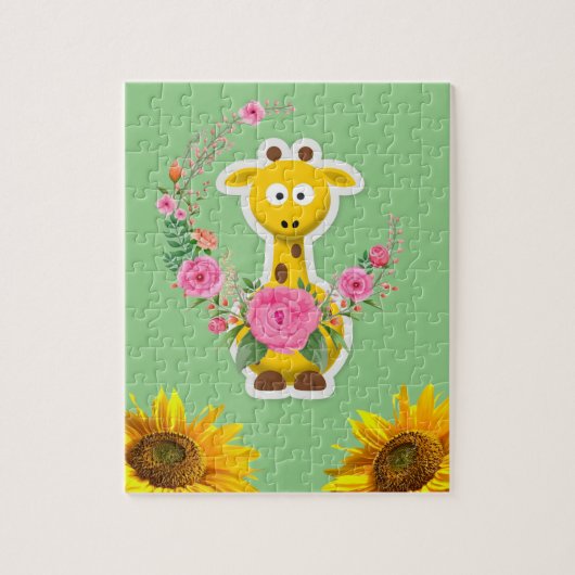 Zonnebloem Puzzels Giraffe (Verticaal)
