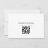 Zonnebloem QR Code Bruiloft Save the Date (Achterkant)