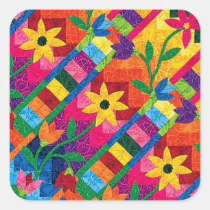 Zonnebloem Quilt Stickers
