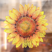 Zonnebloem Raamsticker (Vel 2)