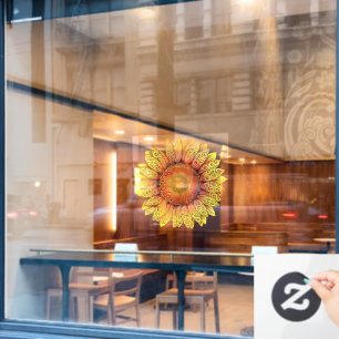 Zonnebloem Raamsticker