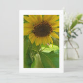 Zonnebloem Radiance: Aangepaste uitnodiging (Staand voorkant)