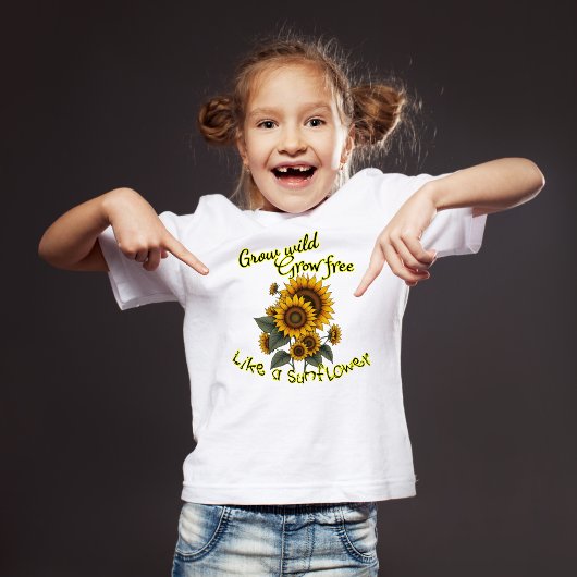 Zonnebloem Radiance Kinderen Inspirerend T-shirt
