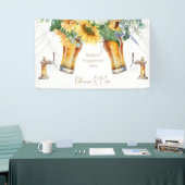Zonnebloem Redneck Lichten Bier Verloving Feest Spandoek (Beurs)