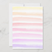 Zonnebloem & Regenboog Baby Shower Kaart (Achterkant)