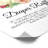 Zonnebloem Rode roze pompoen luzerne Raffle Poster (Hoek)