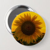 Zonnebloem 🌻 ronde button 4,0 cm (Voorkant /achterkant)