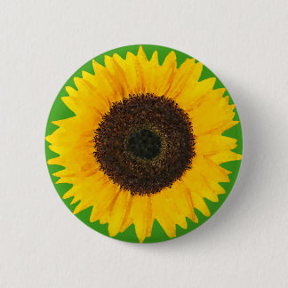 Zonnebloem Ronde Button 5,7 Cm