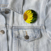 Zonnebloem Ronde Button 5,7 Cm (In situ)
