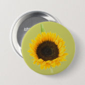 Zonnebloem Ronde Button 7,6 Cm (Voorkant /achterkant)