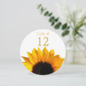 Zonnebloem Ronde Kaart (Staand voorkant)