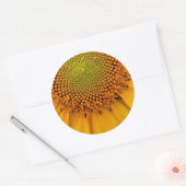 Zonnebloem Ronde Sticker (Envelop)
