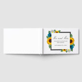Zonnebloem Roos Daisy Floral Wedding Gastenboek (Volledig)